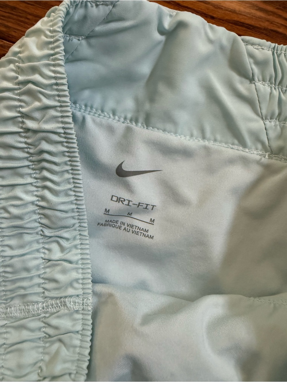 Nike Dri-Fit Mint Green Racerback Sports Bra and Running Shorts Size Medium - Picture 4 of 9